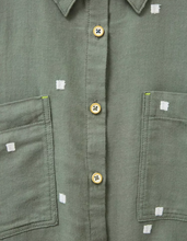 Load image into Gallery viewer, WHITE STUFF <BR>
Sophie Organic Cotton Shirt <BR>
Teal, Ivory, Green, Grey<BR>