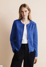 Load image into Gallery viewer, STREET ONE<BR>
Velour Jacket<BR>
Blue<BR>
