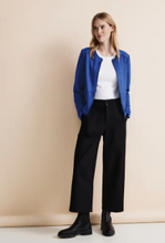 Load image into Gallery viewer, STREET ONE<BR>
Velour Jacket<BR>
Blue<BR>