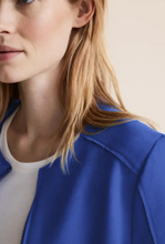 Load image into Gallery viewer, STREET ONE<BR>
Velour Jacket<BR>
Blue<BR>