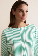 Load image into Gallery viewer, STREET ONE&lt;BR&gt;
Structured Shirt&lt;BR&gt;
Green/White&lt;BR&gt;
