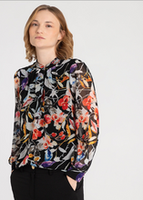 Load image into Gallery viewer, MORE&MORE<BR>
Chiffon Top<BR>
Floral<BR>
