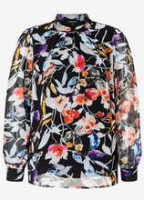 Load image into Gallery viewer, MORE&MORE<BR>
Chiffon Top<BR>
Floral<BR>