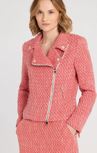 Load image into Gallery viewer, MORE AND MORE<BR>
Tweed Jacket<BR>
Coral<BR>