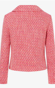 MORE AND MORE<BR>
Tweed Jacket<BR>
Coral<BR>