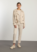 Load image into Gallery viewer, MORE AND MORE<BR>
Short Trench Jacket<BR>
Almond<BR>