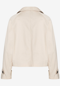 MORE AND MORE<BR>
Short Trench Jacket<BR>
Almond<BR>