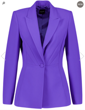 Load image into Gallery viewer, TAIFUN<BR>
Fitted Blazer<BR>
Purple<BR>