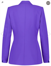 Load image into Gallery viewer, TAIFUN<BR>
Fitted Blazer<BR>
Purple<BR>