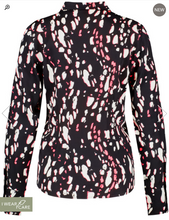 Load image into Gallery viewer, TAIFUN<BR>
Fitted Shirt Blouse With Print<BR>
Multi<BR>