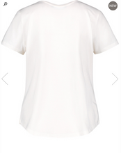 Load image into Gallery viewer, TAIFUN<BR>
T-Shirt with Print and Sequins<BR>
White<BR>