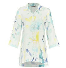 Load image into Gallery viewer, DOLCEZZA<BR>
Linen Shirt<BR>
Aqua<BR>
