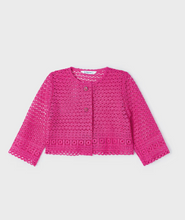 Load image into Gallery viewer, MAYORAL<BR>
Embroidered Anglais Jacket<BR>
Pink<BR>