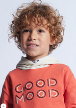 Load image into Gallery viewer, MAYORAL<BR>
Embroidered Pullover with Hood<BR>
Orange Chili<BR>