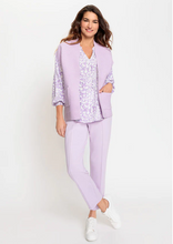 Load image into Gallery viewer, OLSEN<BR>
Cotton Blend Sleeveless Cardigan<BR>
Lilac<BR>