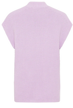 Load image into Gallery viewer, OLSEN<BR>
Cotton Blend Sleeveless Cardigan<BR>
Lilac<BR>