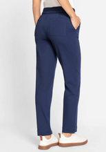 Load image into Gallery viewer, OLSEN<BR>
Lisa Fit Straight Leg Jersey Knit Trousers<BR>
Navy<BR>