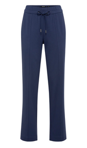 OLSEN<BR>
Lisa Fit Straight Leg Jersey Knit Trousers<BR>
Navy<BR>