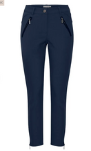 Load image into Gallery viewer, FRANSA<BR>
Zio Trousers<BR>
Black/Navy<BR>