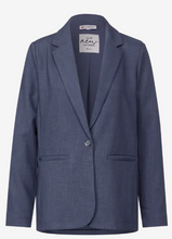 Load image into Gallery viewer, STREET ONE<BR>
Melange Long Blazer<BR>
Navy Blue<BR>