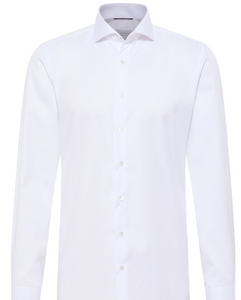 ETERNA<BR>
Long Sleeve Cotton Shirt<BR>
00 White<BR>