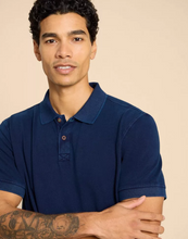 Load image into Gallery viewer, WHITE STUFF<BR>
Utility Polo<BR>
Dark Blue/ Washed Black<BR>
Deep Blue/ Dust Blue/ Mid Green<BR>