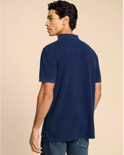 Load image into Gallery viewer, WHITE STUFF<BR>
Utility Polo<BR>
Dark Blue/ Washed Black<BR>
Deep Blue/ Dust Blue/ Mid Green<BR>