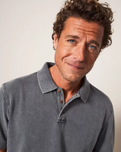 Load image into Gallery viewer, WHITE STUFF<BR>
Utility Polo<BR>
Dark Blue/ Washed Black<BR>
Deep Blue/ Dust Blue/ Mid Green<BR>