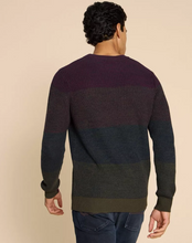Load image into Gallery viewer, WHITE STUFF<BR>
Colourblock Jumper<BR>
Plum<BR>