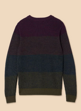 Load image into Gallery viewer, WHITE STUFF<BR>
Colourblock Jumper<BR>
Plum<BR>
