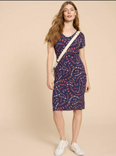 Load image into Gallery viewer, WHITE STUFF<BR>
Tallie Jersrey Dress<BR>
Navy<BR>