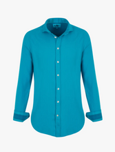 Load image into Gallery viewer, KOY CLOTHING<BR>
Maji Kikoy Kabisa Long Sleeve Shirt<BR>
Turquoise<BR>