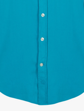 Load image into Gallery viewer, KOY CLOTHING&lt;BR&gt;
Maji Kikoy Kabisa Long Sleeve Shirt&lt;BR&gt;
Turquoise&lt;BR&gt;
