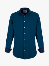 Load image into Gallery viewer, KOY CLOTHING<BR>
Ziwa Kikoy Kabisa Long Sleeve Shirt<BR>
Dark Blue<BR>