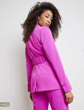 Load image into Gallery viewer, TAIFUN<BR>
Stretch Blazer with A Tie Around Belt<BR>
342/Pink<BR>