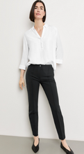 Load image into Gallery viewer, GERRY WEBER&lt;BR&gt;
Simple Stretch Trousers with Longitudinal Piping&lt;BR&gt;
Black/Navy&lt;BR&gt;
