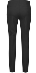 GERRY WEBER<BR>
Simple Stretch Trousers with Longitudinal Piping<BR>
Black/Navy<BR>