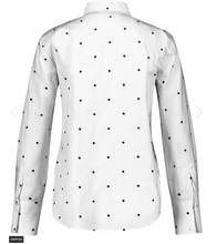 Load image into Gallery viewer, GERRY WEBER<BR>
Long Sleeve Cotton Blouse with Lined Side Vents<BR>
White<BR>