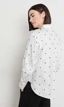 Load image into Gallery viewer, GERRY WEBER<BR>
Long Sleeve Cotton Blouse with Lined Side Vents<BR>
White<BR>