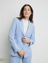 Load image into Gallery viewer, GERRY WEBER&lt;BR&gt;
Classic Blazer with Stretch Comfort&lt;BR&gt;
Dusty Blue Cloud&lt;BR&gt;

