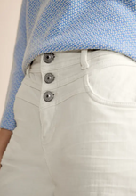 Load image into Gallery viewer, STREET ONE<BR>
Casual Fit Denim Culotte Trousers<BR>
Ecru White<BR>