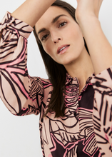 Load image into Gallery viewer, GERRY WEBER<BR>
Patterned Blouse Dress<BR>
Black/Cream Print<BR>