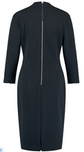 Load image into Gallery viewer, GERRY WEBER<BR>
Elegant Dress with Draped Neck<BR>
Navy<BR>