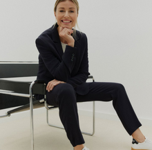 Load image into Gallery viewer, GERRY WEBER<BR>
Simple Trousers with Pressed Creases<BR>
Black/Navy<BR>