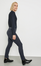Load image into Gallery viewer, GERRY WEBER<BR>
Versatile 7/8 Slim Fit Trousers<BR>
Black/Navy<BR>