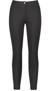 GERRY WEBER<BR>
Versatile 7/8 Slim Fit Trousers<BR>
Black/Navy<BR>