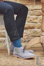 Load image into Gallery viewer, HJ SOCK GROUP<BR>
Wool Diabetic Socks<BR>
Airforces & Charcoal<BR>