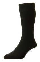 Load image into Gallery viewer, HJ SOCK GROUP<BR>
Soft Top Cotton Rich Socks<BR>
Black/Chestnut/Navy/Olympians<BR>