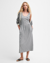 Load image into Gallery viewer, BARBOUR<BR>
Woodford Midi Dress<BR>
Navy Stripe<BR>
