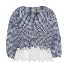 Load image into Gallery viewer, BARBOUR<BR>
Glamis Blouse<BR>
Navy/White<BR>